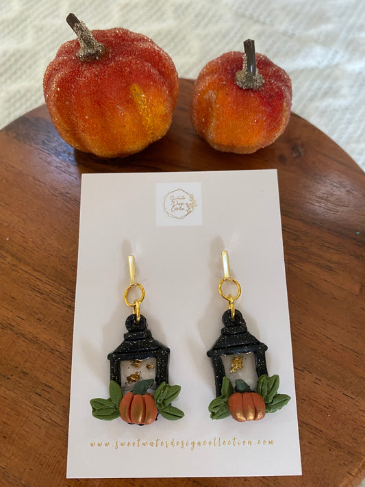 Black Lantern Earrings